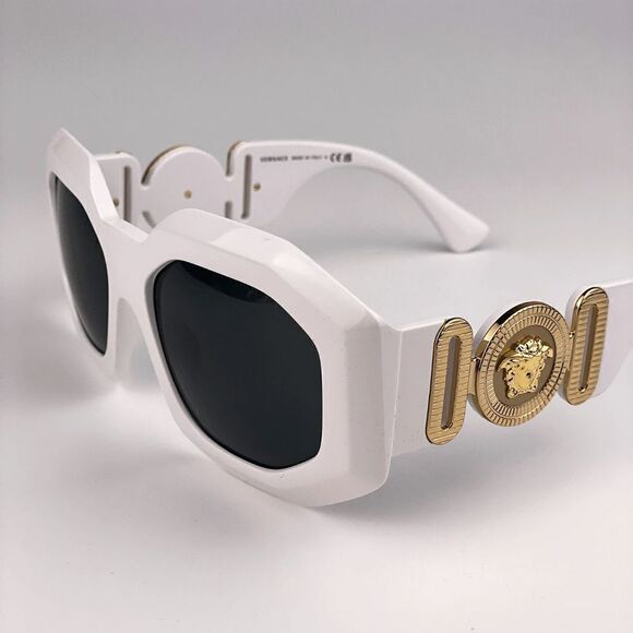 NEW Versace VE4424U 314/87 MAXI MEDUSA BIGGIE White Gray Square Women Sunglasses main image 6
